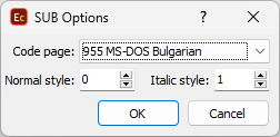 &nbsp;Export Configuration