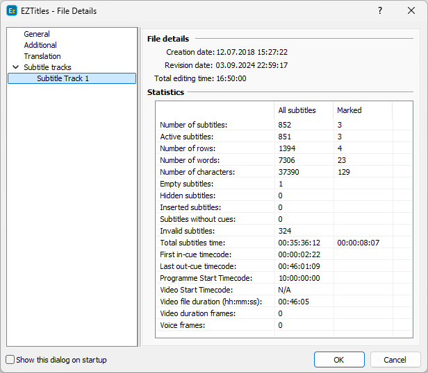 &nbsp;File Details – Statistics Tab&nbsp;