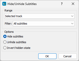 &nbsp;Hide / Unhide Subtitles