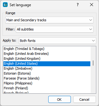 &nbsp;Set Language