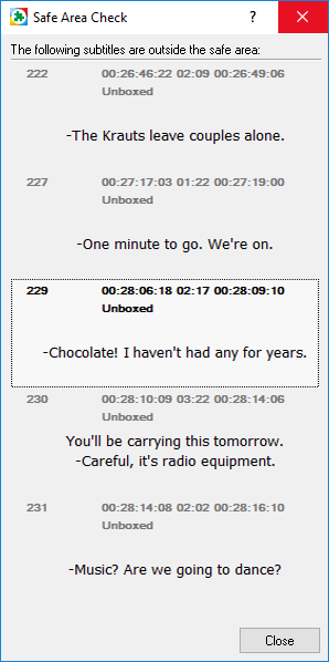 &nbsp;Properties – Safe Area Check